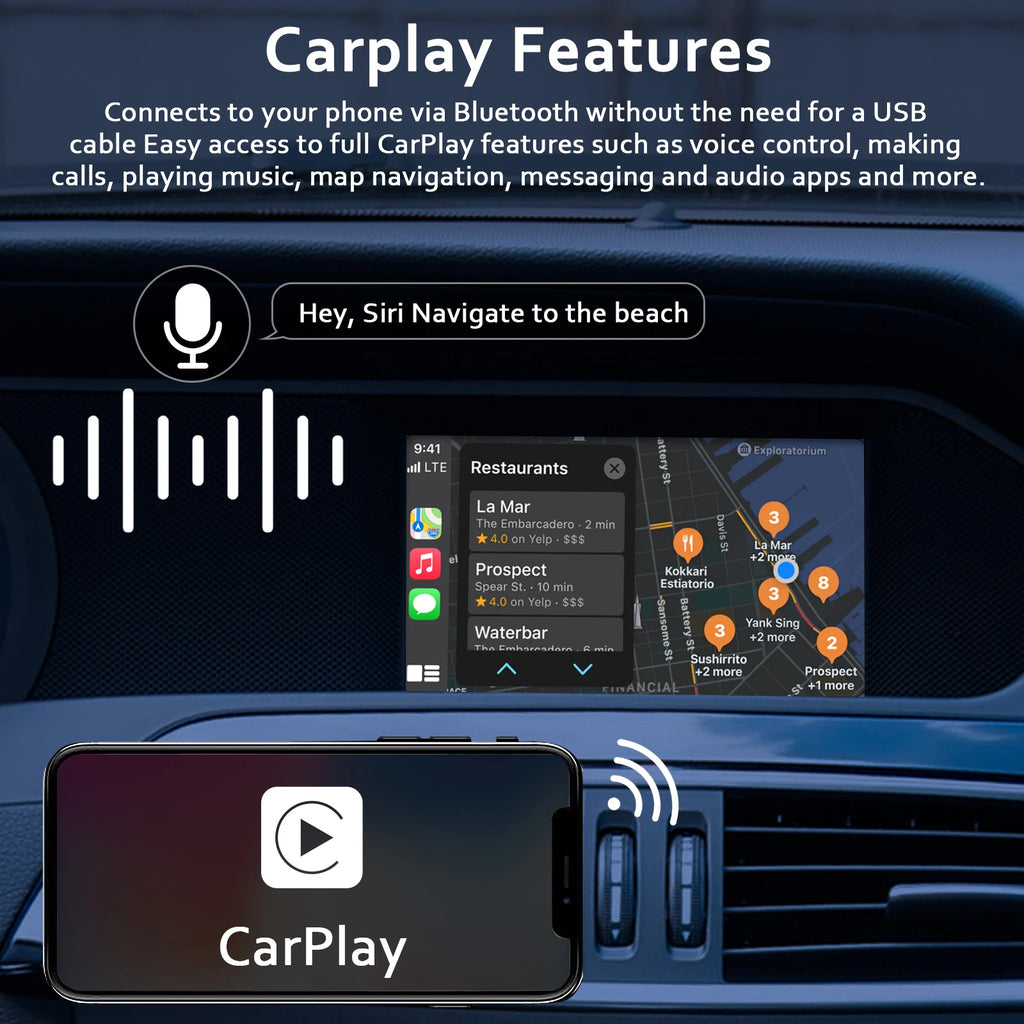 Wireless CarPlay & Android Auto Kit for Mercedes-Benz | Star Upgrade