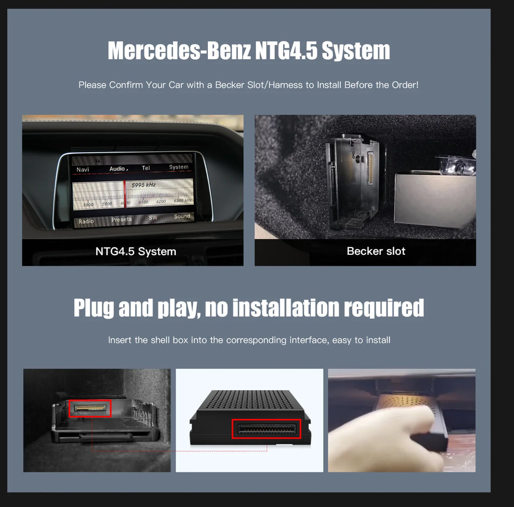 Wireless CarPlay & Android Auto Kit for Mercedes-Benz | Star Upgrade