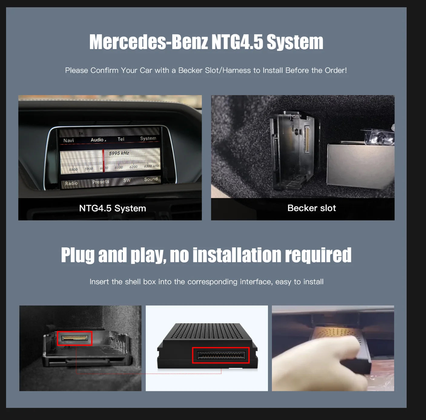 Wireless CarPlay & Android Auto Kit for Mercedes-Benz | Star Upgrade